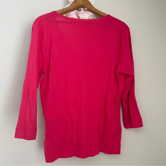 🎯3/$10 Talbots 100% Cotton Button Up Lightweight Cardigan Top Medium - Picture 7 of 7